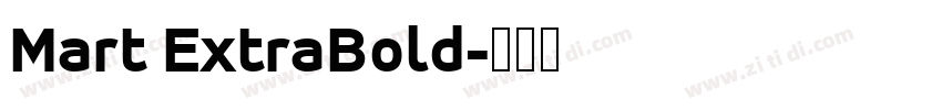 Mart ExtraBold字体转换
